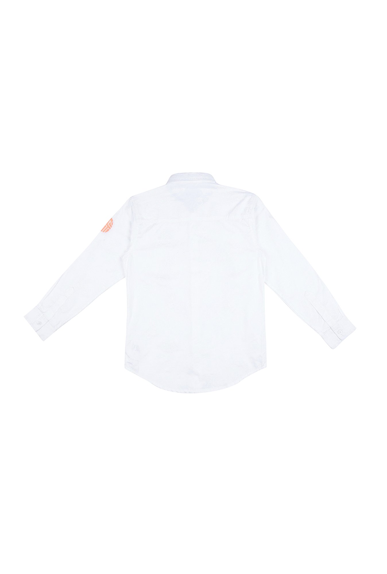 Gini & Jony Boys White Printed Shirt