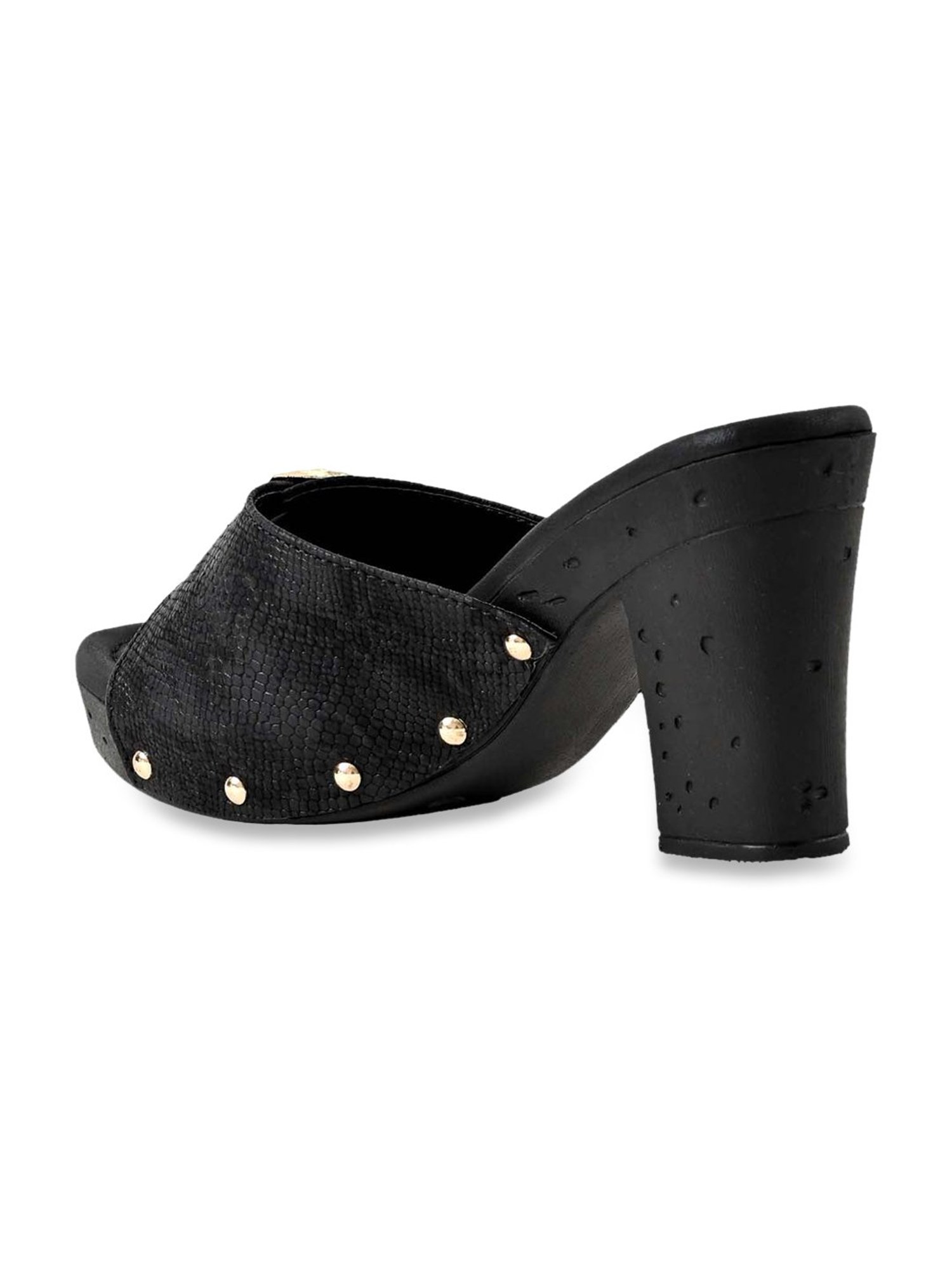 Jove Women's Black Casual Sandals