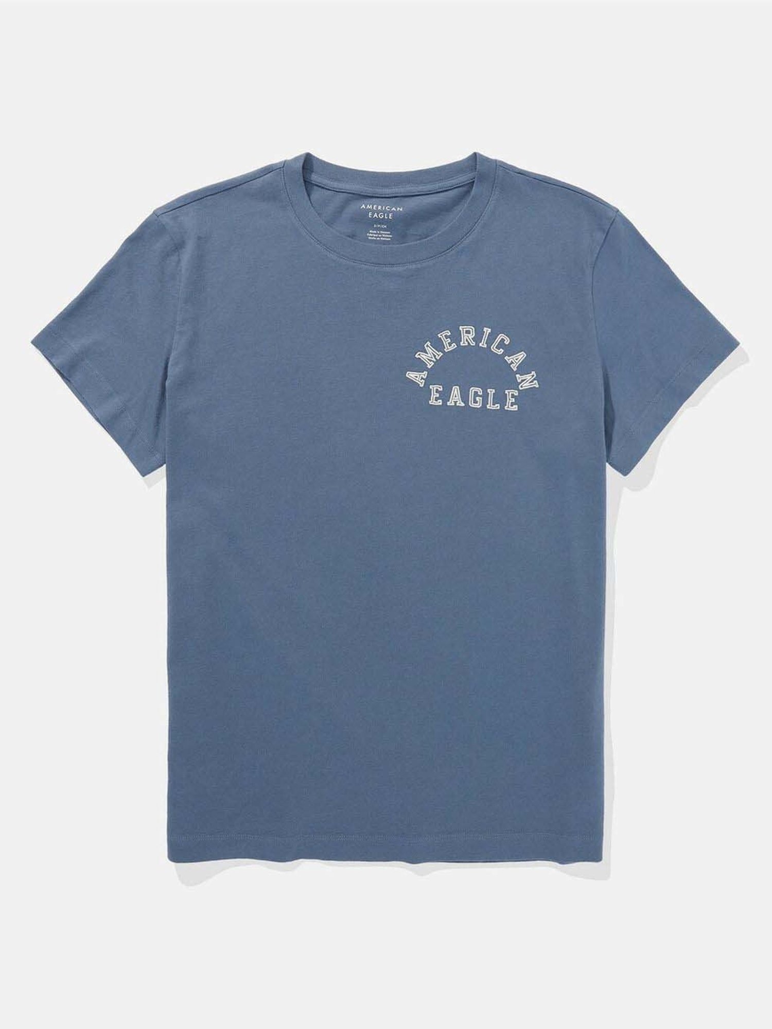 American Eagle Outfitters Blue Cotton Printed T-Shirt