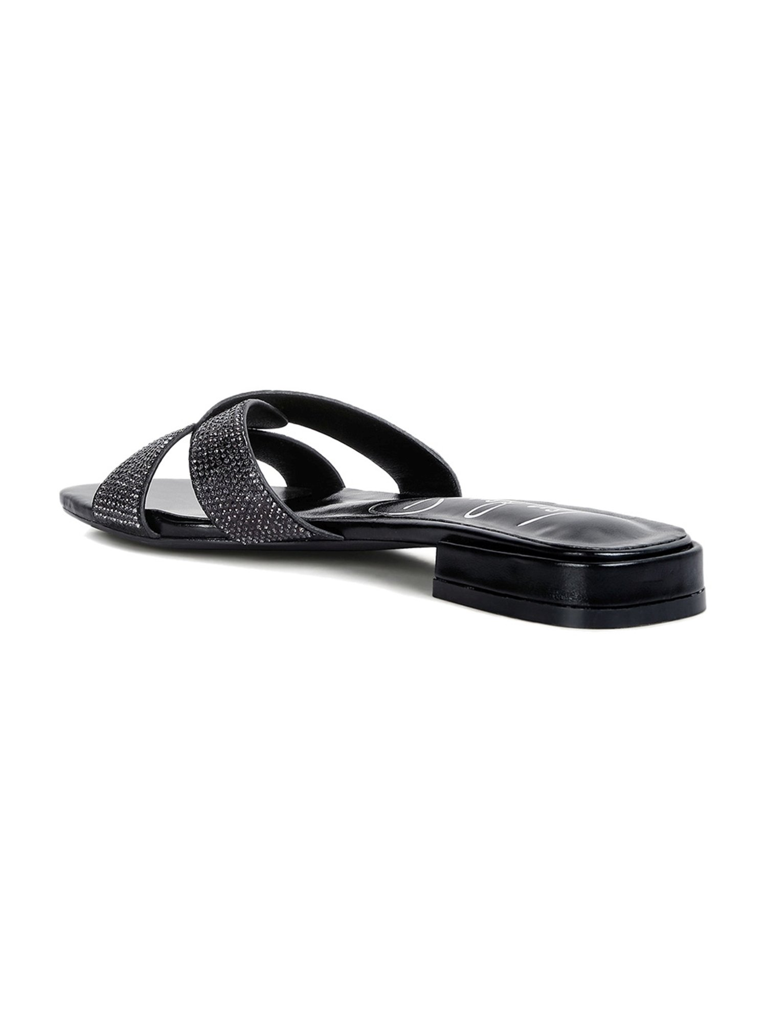 London Rag Women's Black Casual Sandals