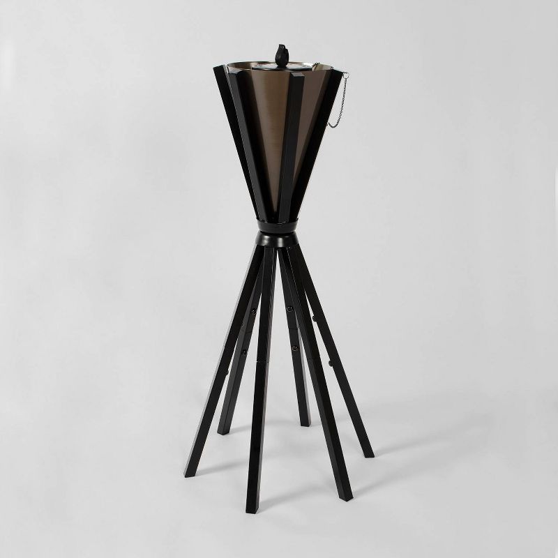 Tiki Brand 30" Bonaire Metal Patio Torch Black