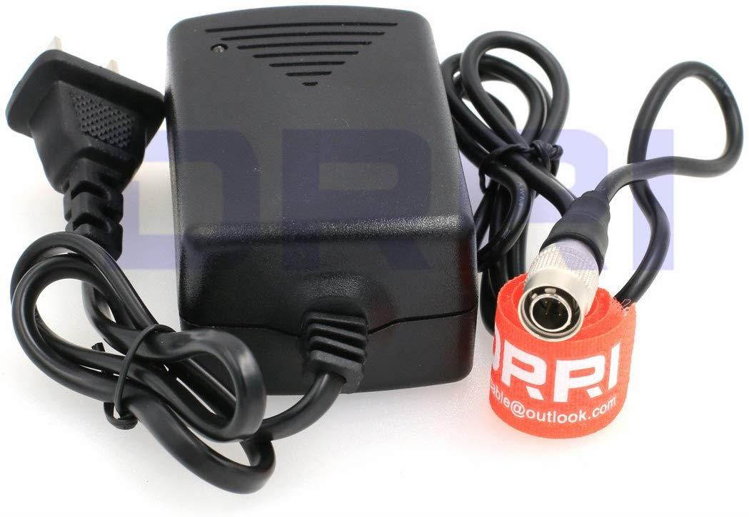 DRRI Hirose 4 pin Male AC to DC Adapter 2 A 12 V for Sound Devices 688 SD633 ZAXCOM