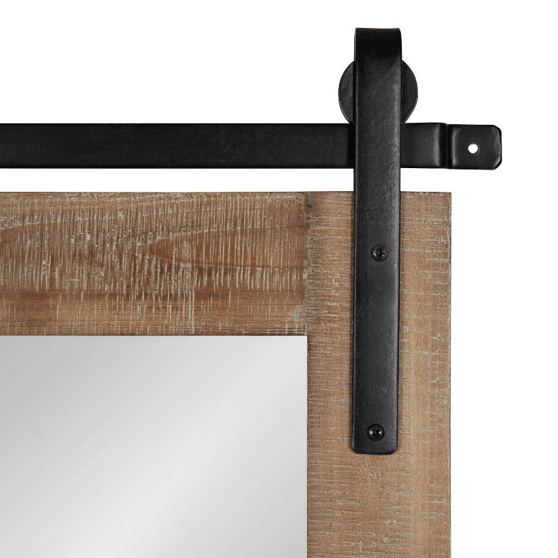 18" x 50" Cates Full Length Wall Mirror Rustic Brown - Kate & Laurel All Things Decor