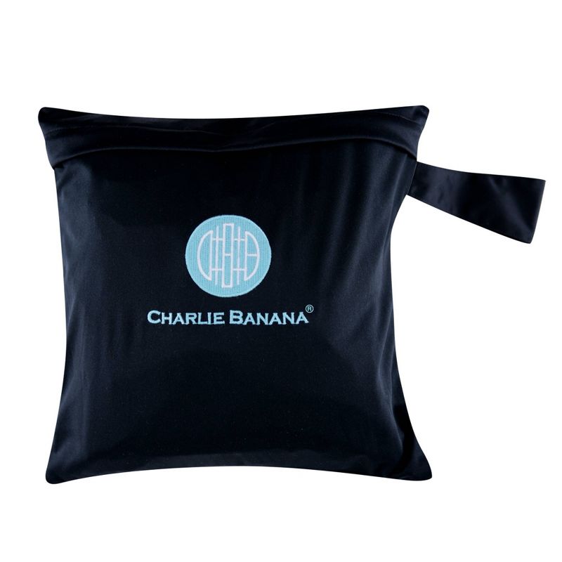 Charlie Banana Diaper Tote - Black/Blue