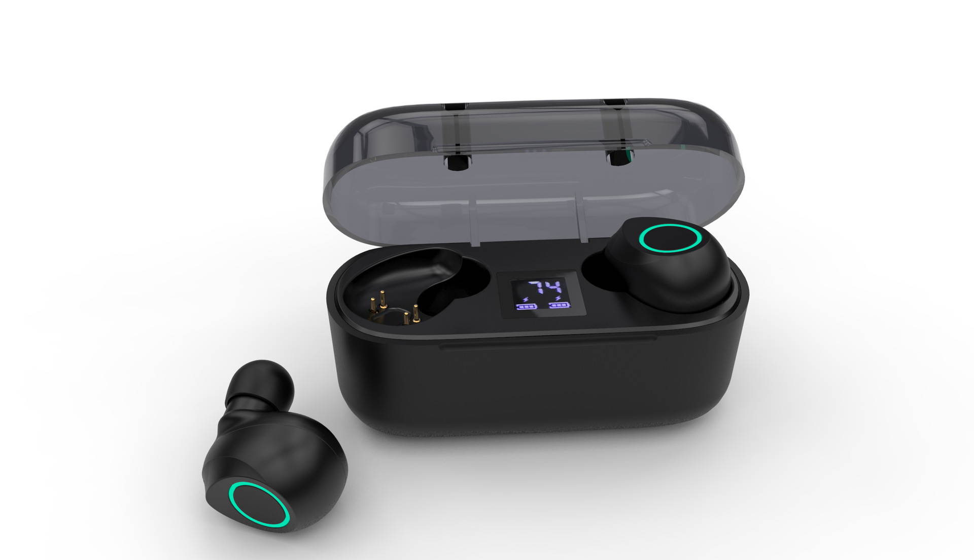 Headphones Conversation2.5h Standby time16h HFP?AVRCP A2DP Noise Isolation Headsets for Laptop, Mac, iPhone and Most Android Phones Black RJ-FB06-B