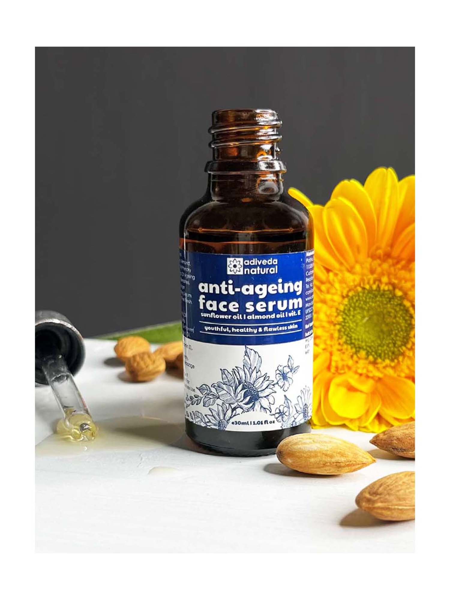 Adiveda Natural Anti Ageing Face Serum - 30 ml