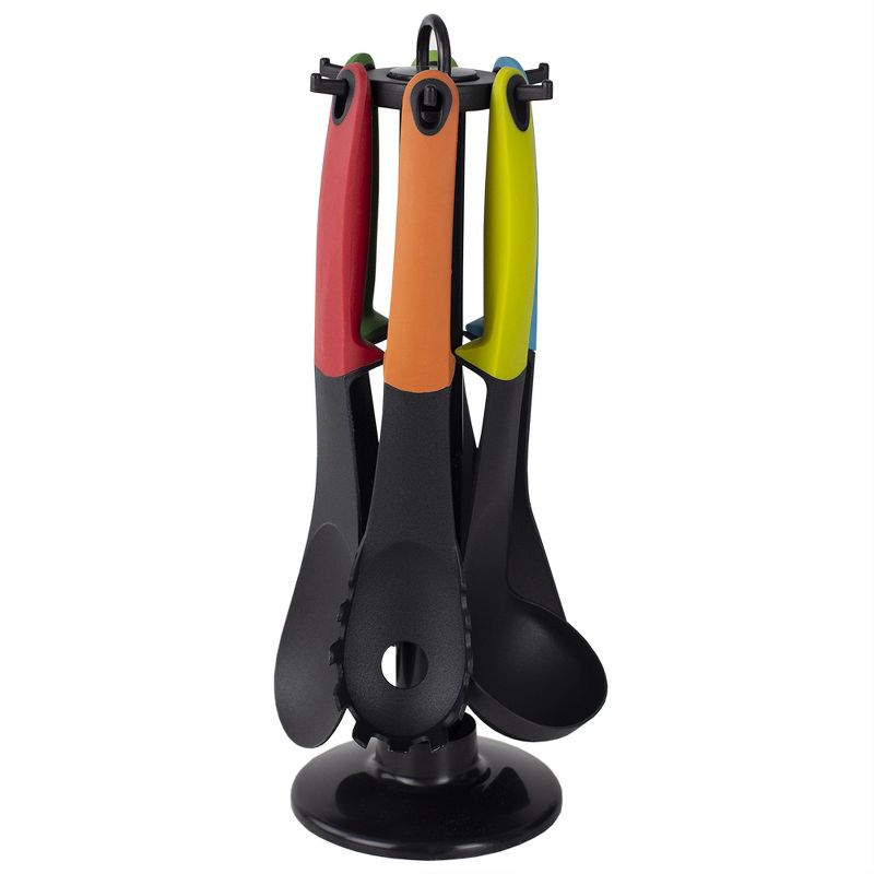Home Basics 6 Piece Silicone Utensil Set, Multi-Color