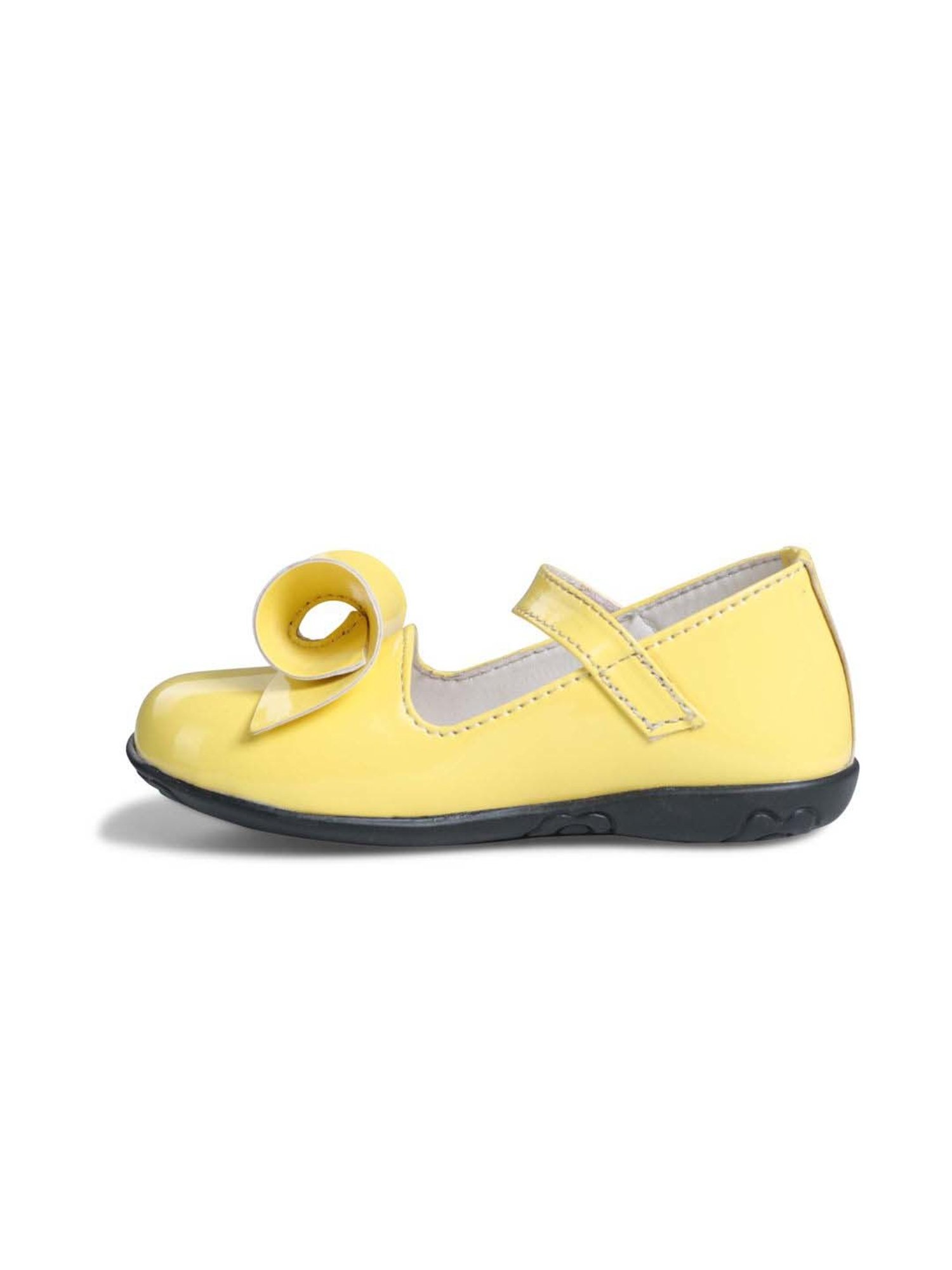 Tiny Bugs Kids Yellow Mary Jane Shoes