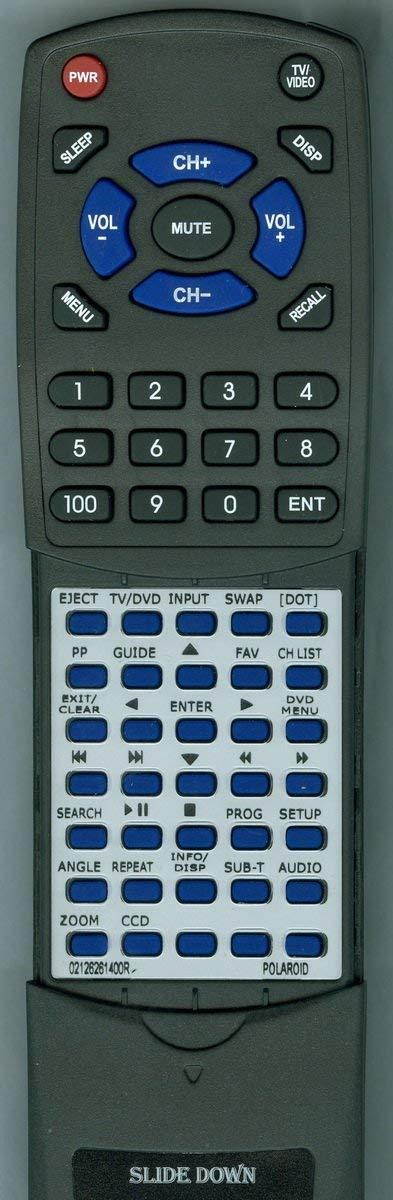 Replacement Remote Control for POLAROID 02126262200R, 845C45GF1XAPEH, TDAC02212