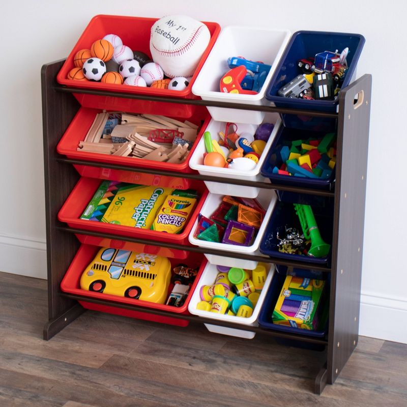Sesame Street Design and Store 6 Bin Toy Organizer - Delta Children