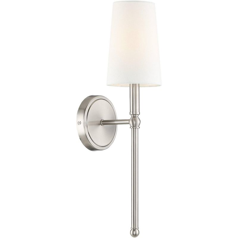 Regency Hill Greta 21" High Brushed Nickel Wall Sconces Set of 2