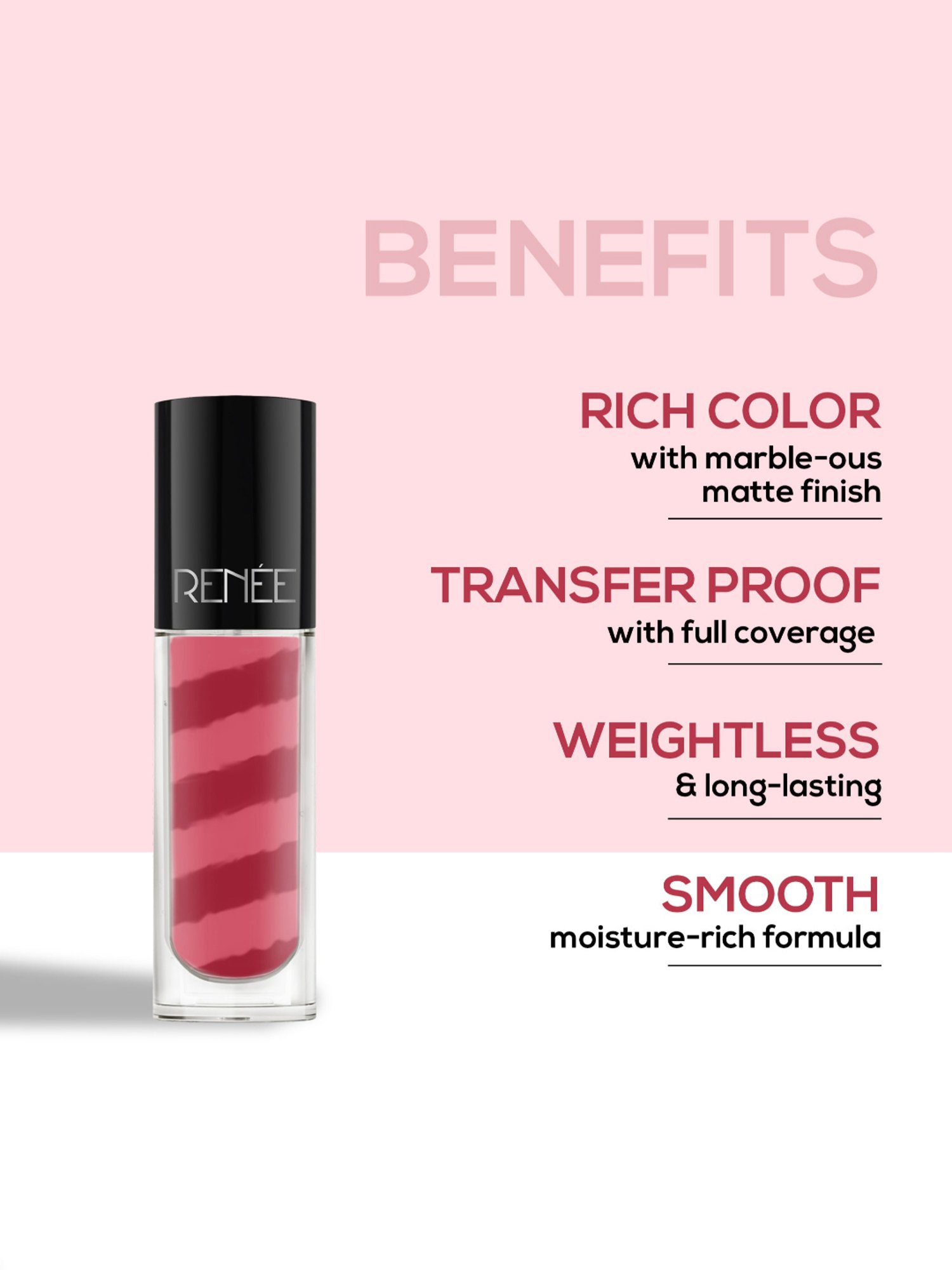 RENEE Marble Liquid Lipstick Cara - 4.5 ml