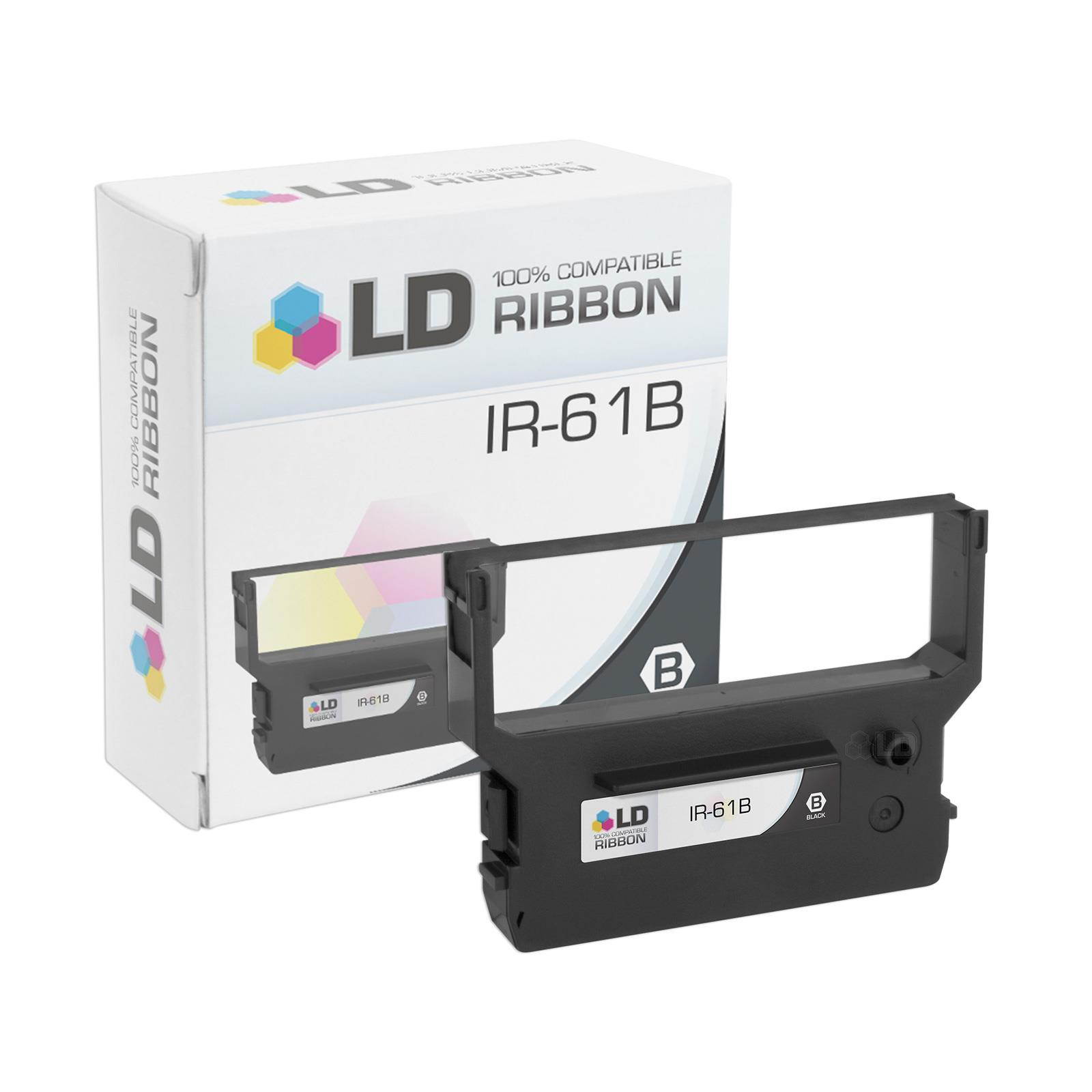 LD &copy; Compatible Citizen IR-61B Set of 4 Black Printer Ribbon Cartridges