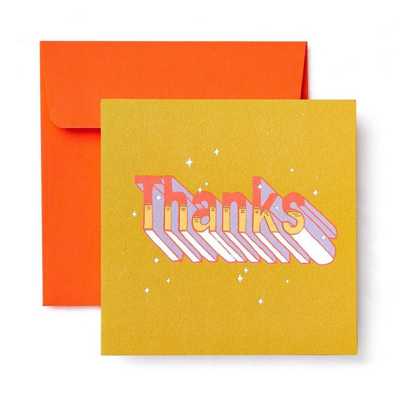 "Thanks" Greeting Card