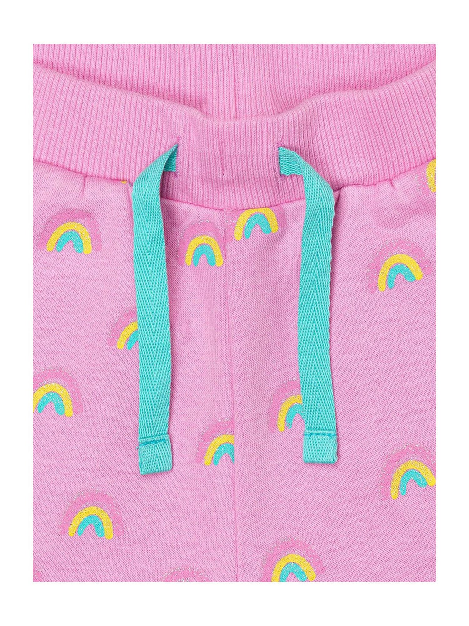 H by Hamleys Infants Girls Pink Printed Trackpants