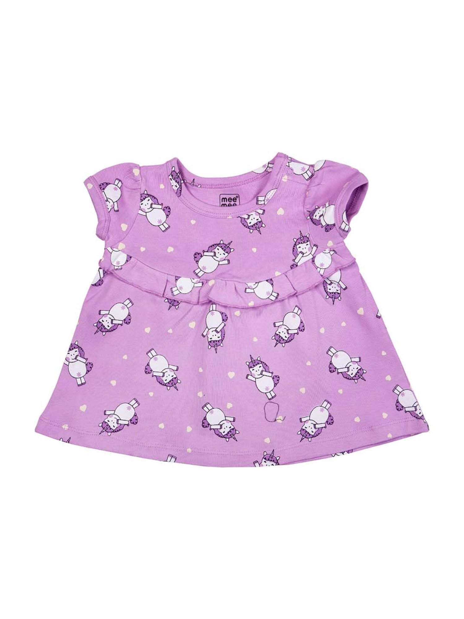 Mee Mee Kids Multicolor Cotton Printed Dresses - Pack of 2