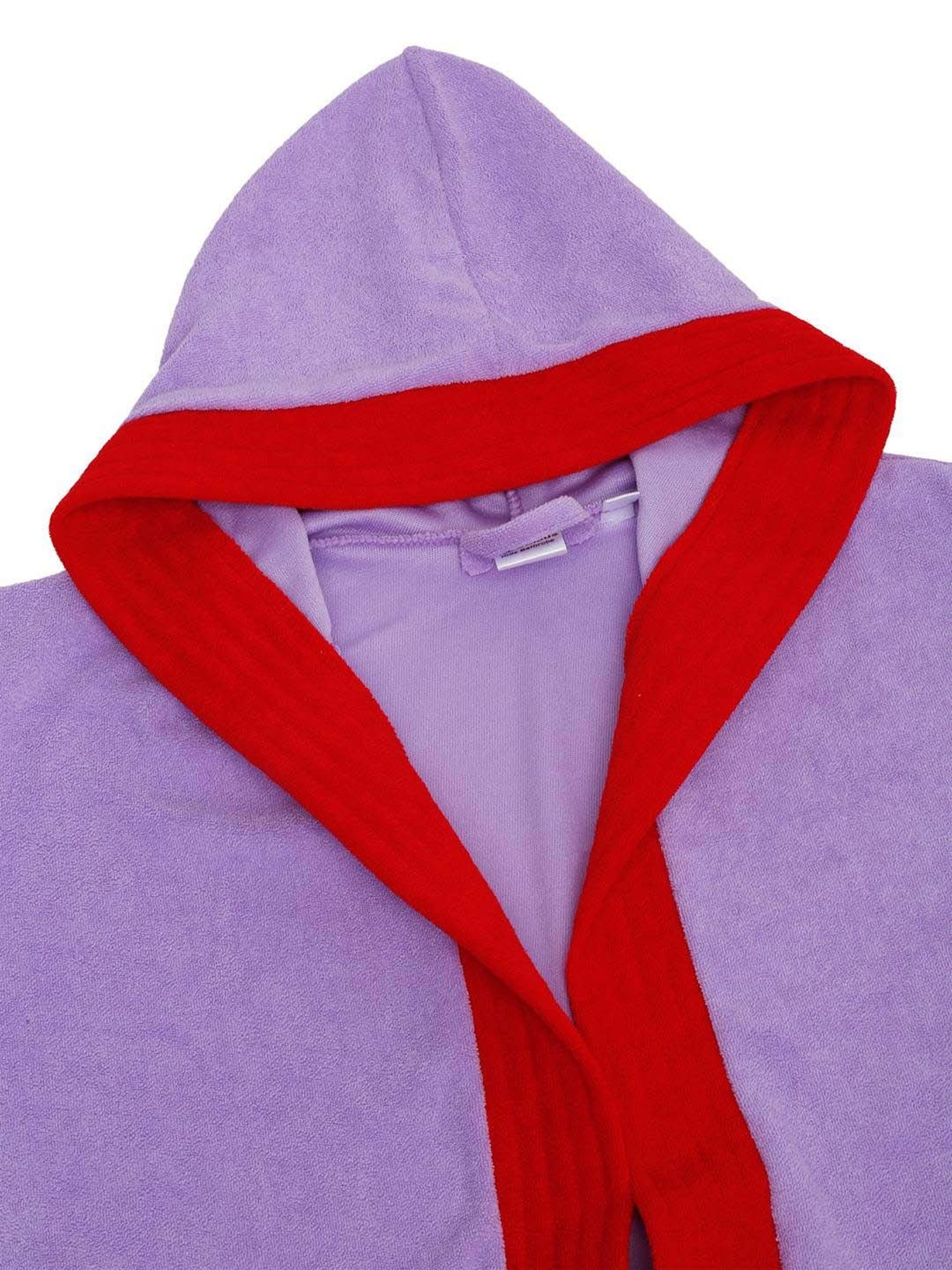 Creeva Melodious Black & Turkish Micro Terry 225 GSM Kids Hooded Bathrobe 4-5 Years With Pocket