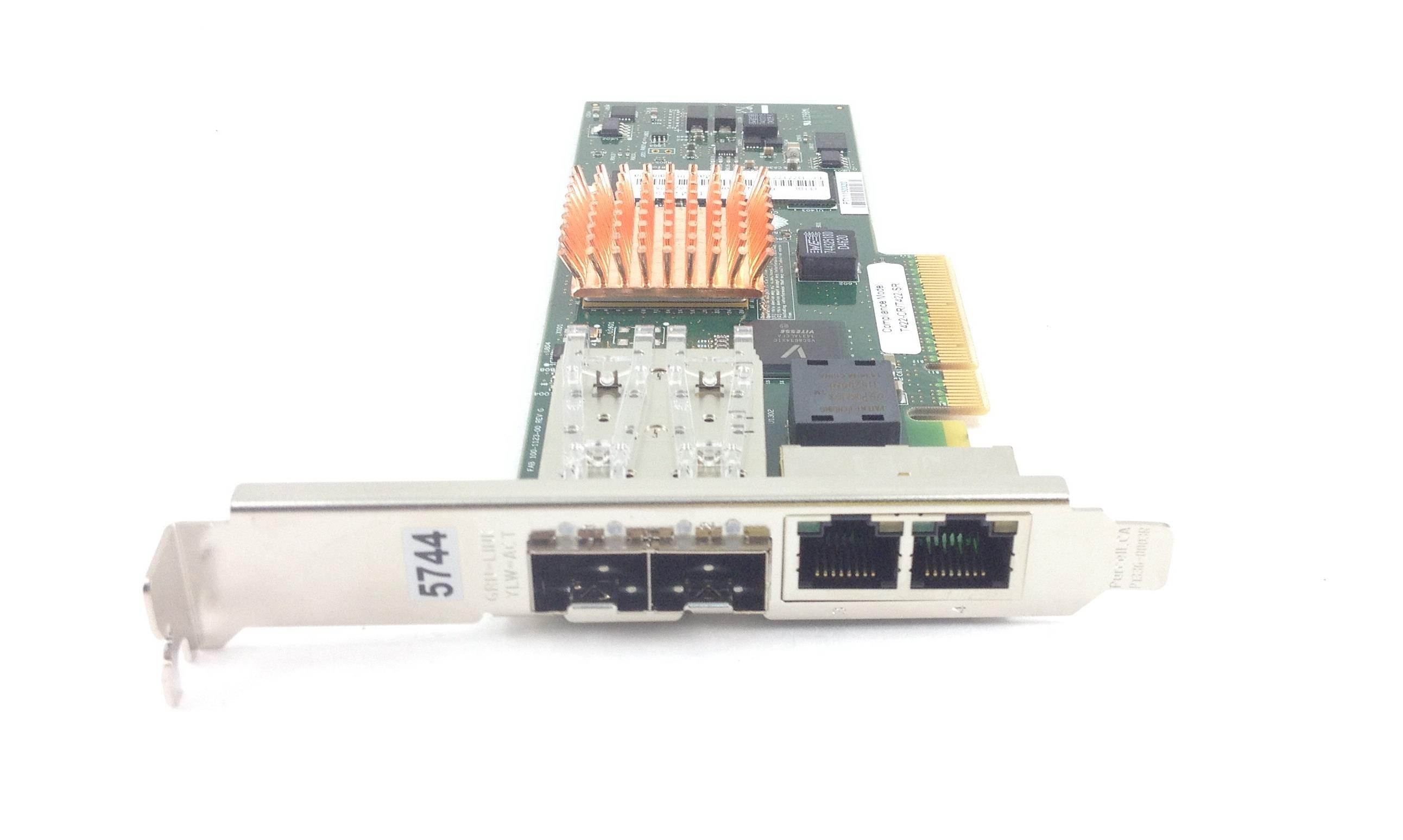 IBM 10GB PCIe2 x8 4-Port Ethernet Card 74Y1987 2x Gibic PLRXPL-SC-S43-42B