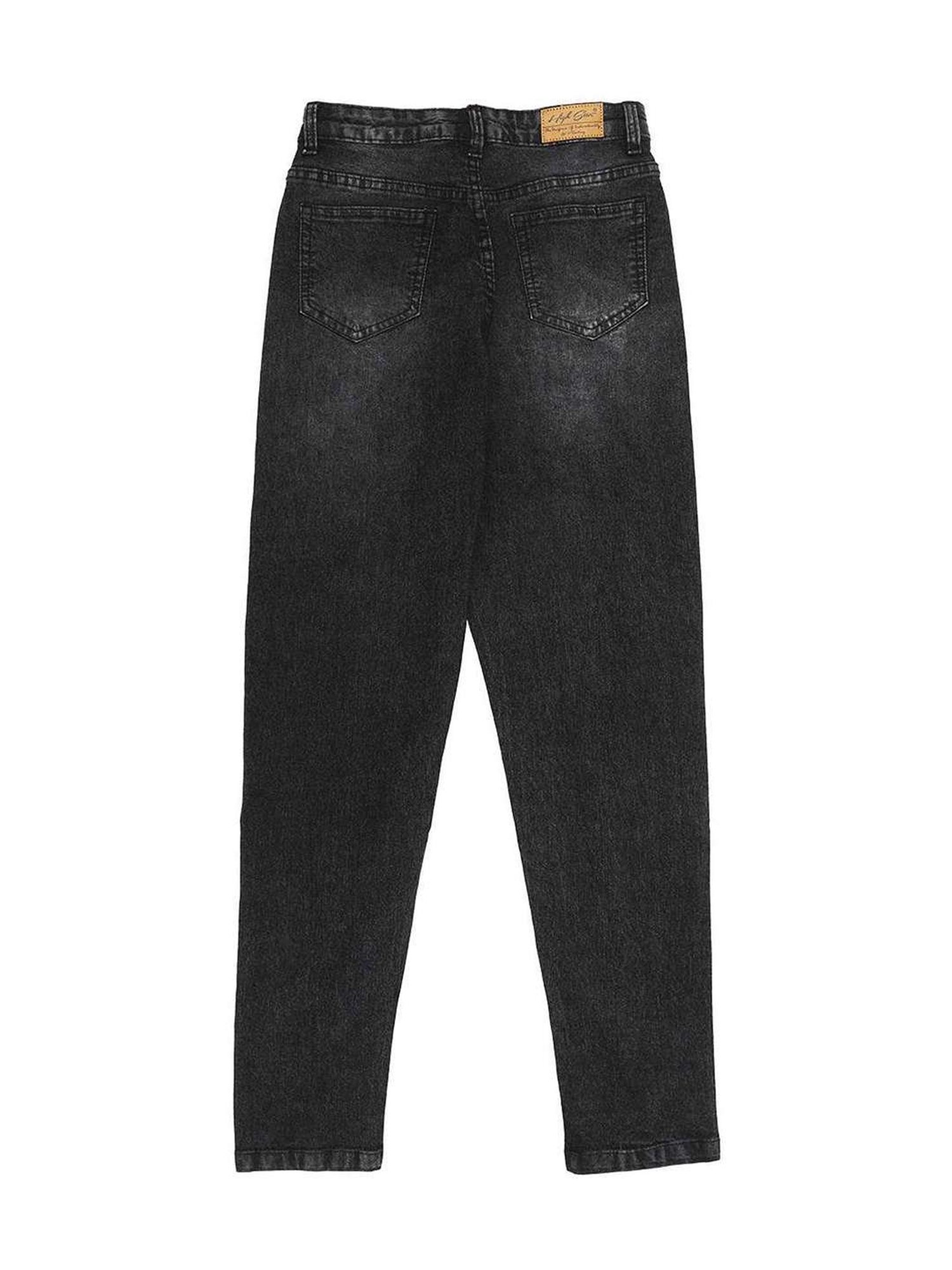 High Star Girls Blue Tapered Fit Jeans