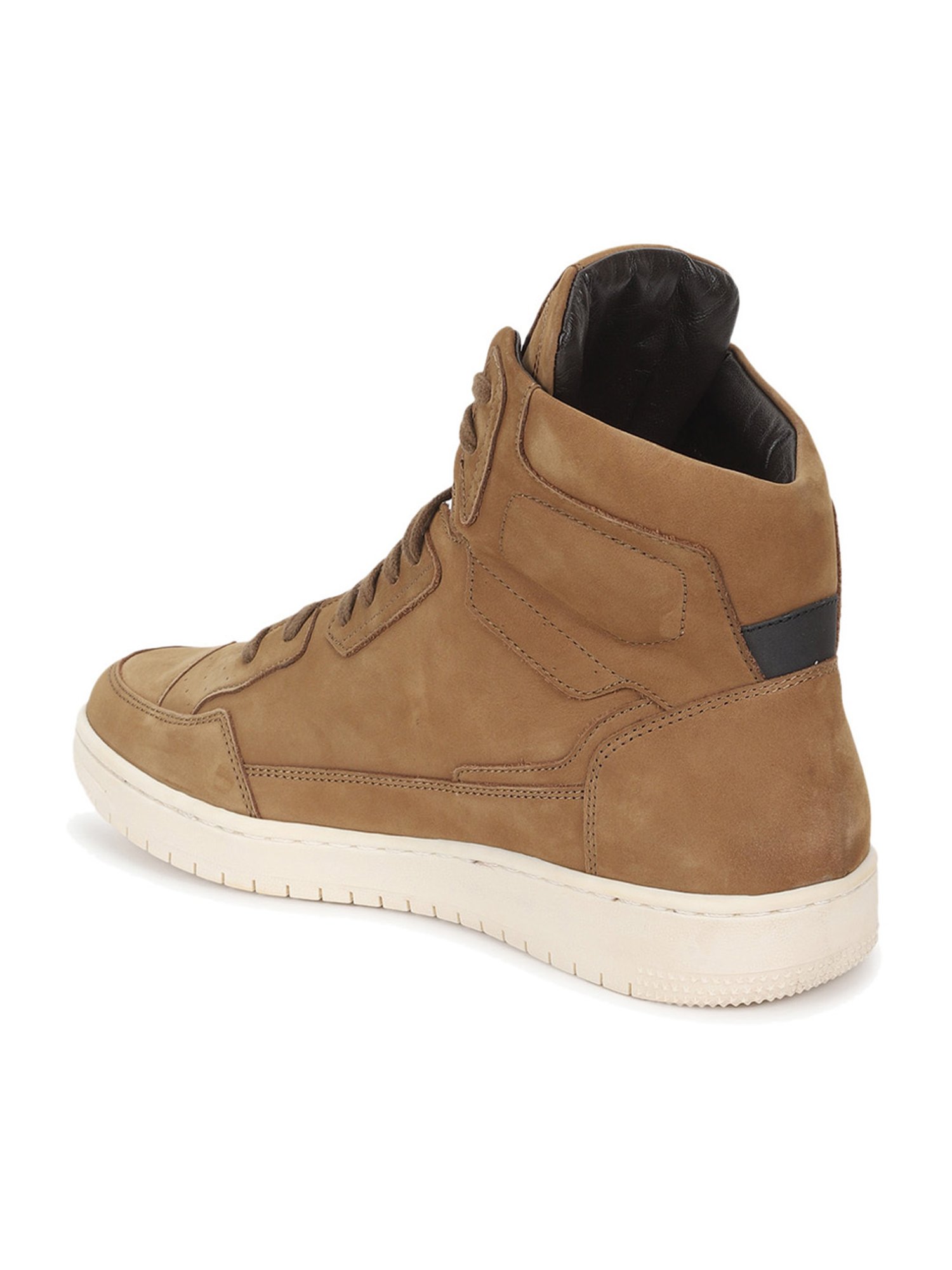 Royal Enfield Men's STREET ACE Tan Ankle High Sneakers