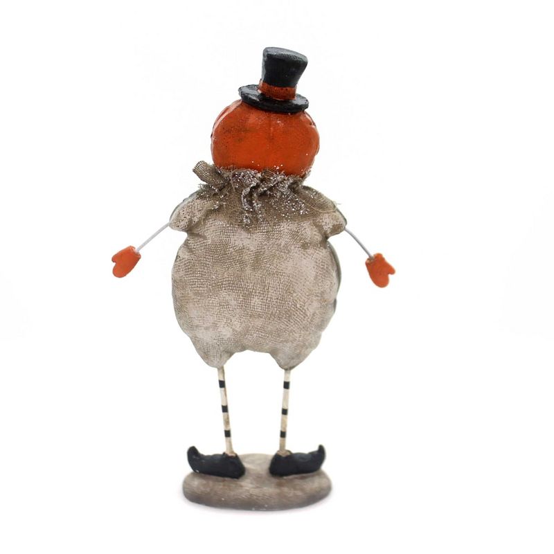 Halloween 6.25" Pumpkin Man With Top Hat Figurine  -  Decorative Figurines