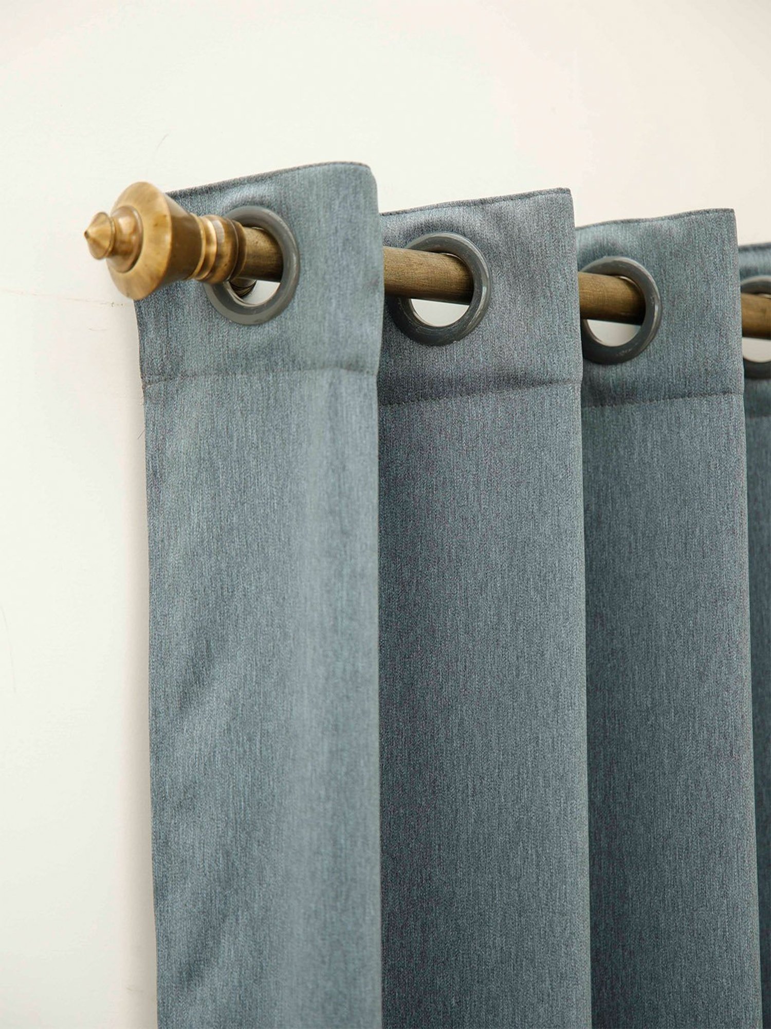 Ariana Grey Polyester 5 ft Window Curtain