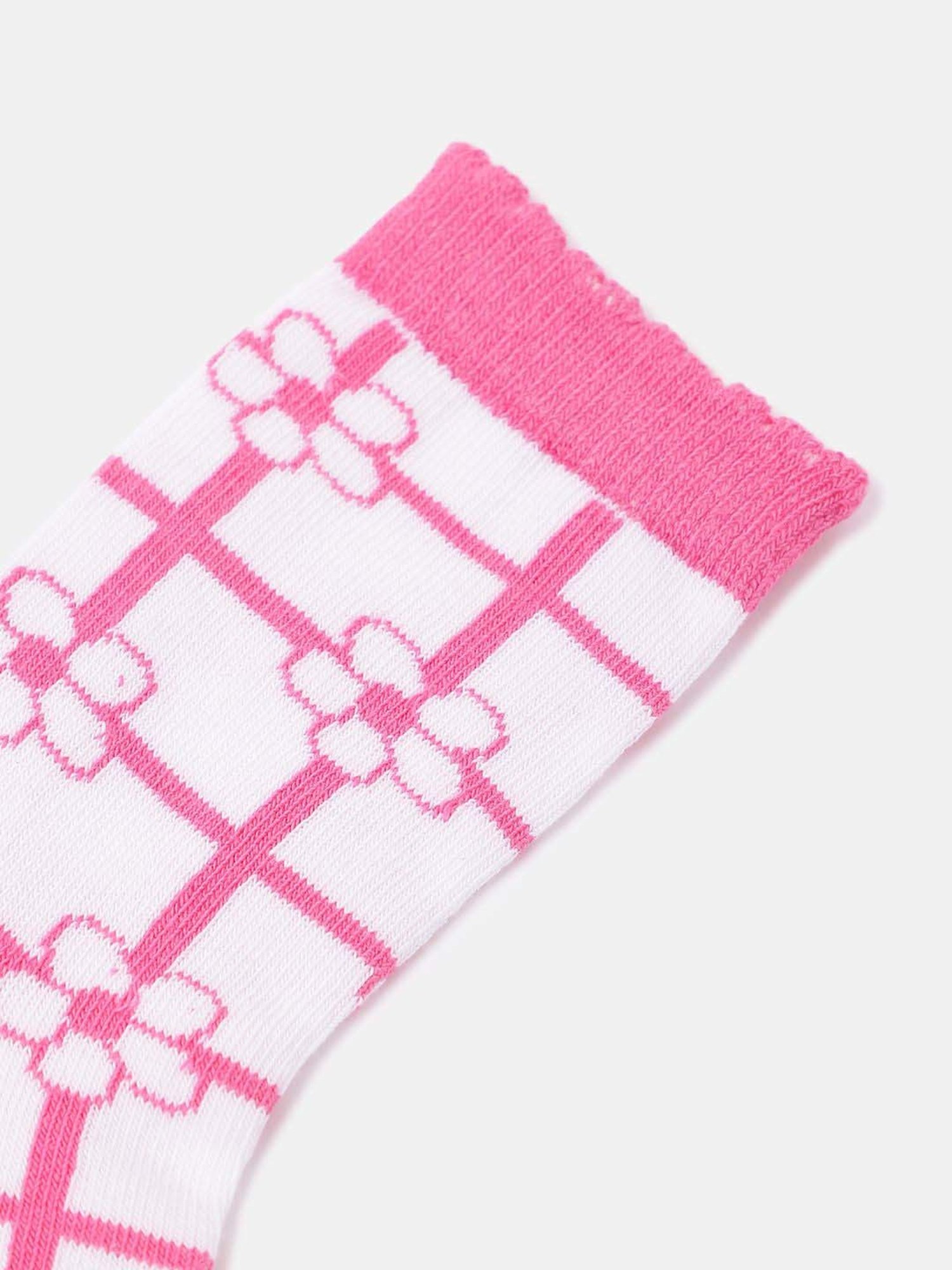 Blue Giraffe Pink & White Cotton Set of 1