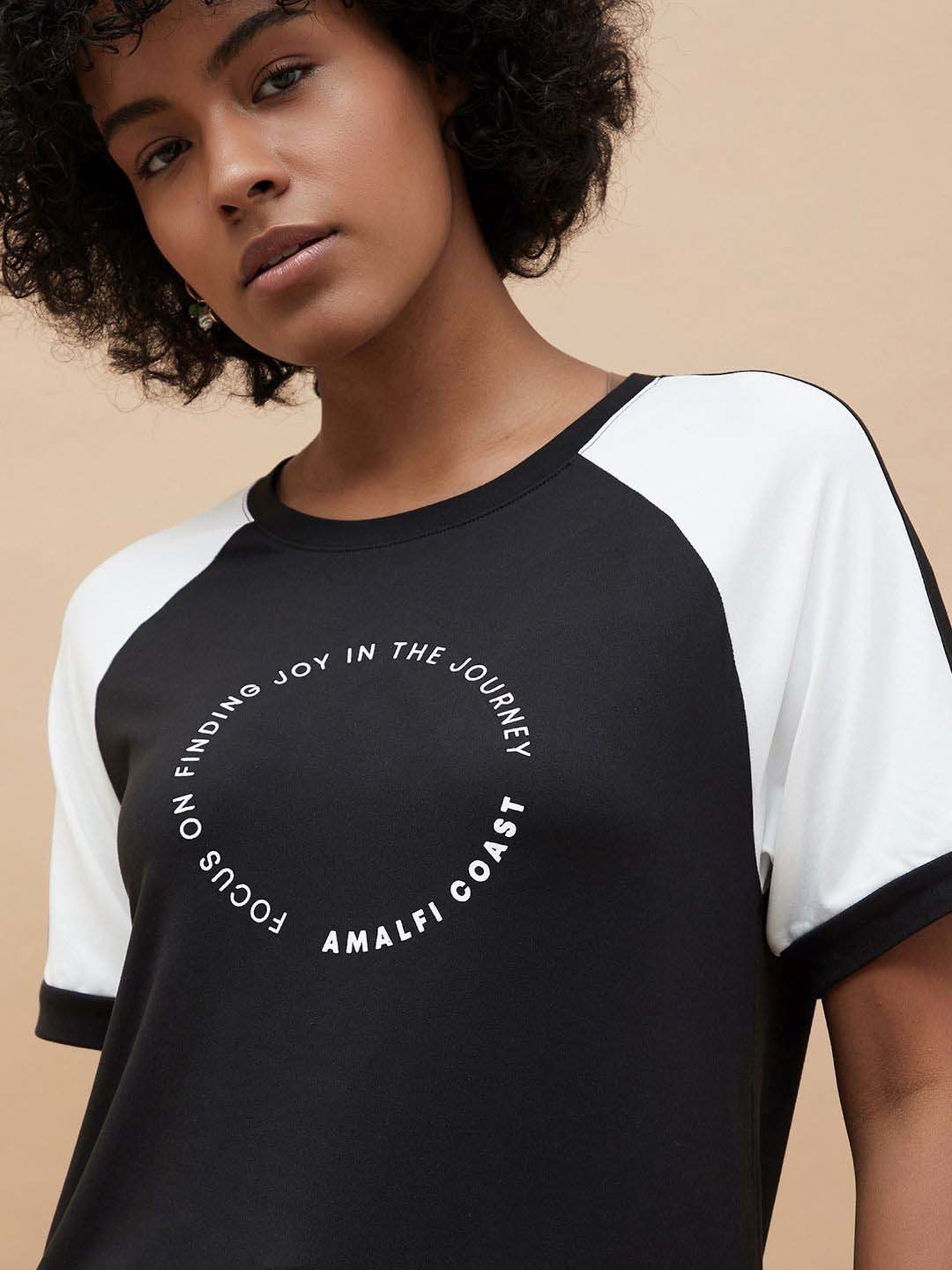 KAPPA Black Printed Sports T-Shirt