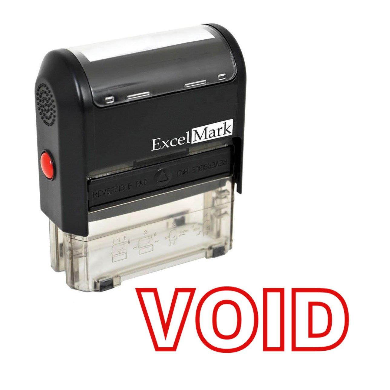VOID Self Inking Rubber Stamp - Red Ink
