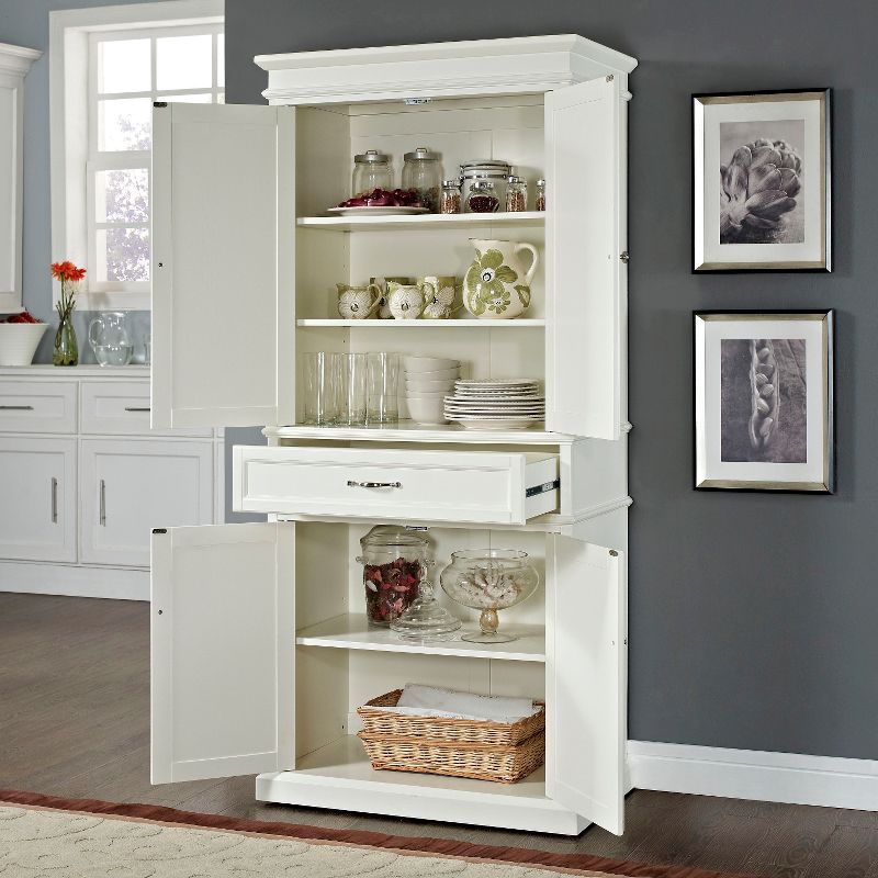Parsons Pantry Storage Wood/White - Crosley