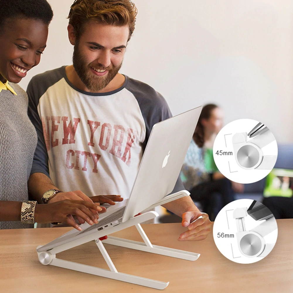 Portable Base Notebook Stand Foldable Laptop Stand Adjustable Holder For Macbook Pro Tablet Support Computer Cooling Stand Riser