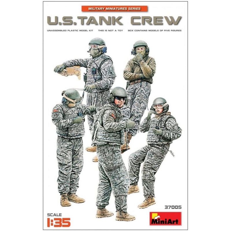 MiniArt 37005 U.S. US Tank Crew 1/35 Scale Plastic Figure Model Kit