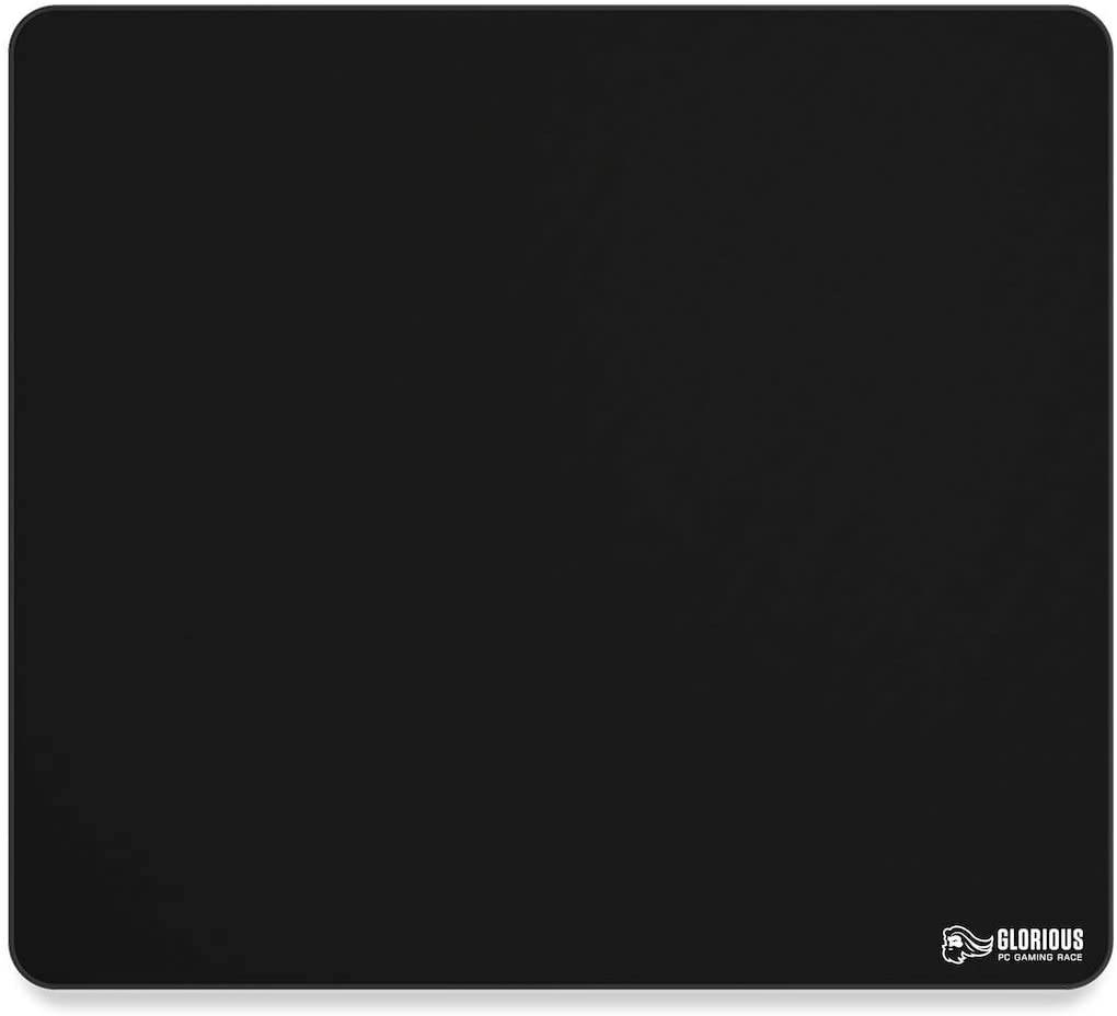 Glorious XL Heavy Gaming Mouse Mat/Pad - 5mm Thick, Stitched Edges, Black Cloth Mousepad | 16x18 (G-HXL)
