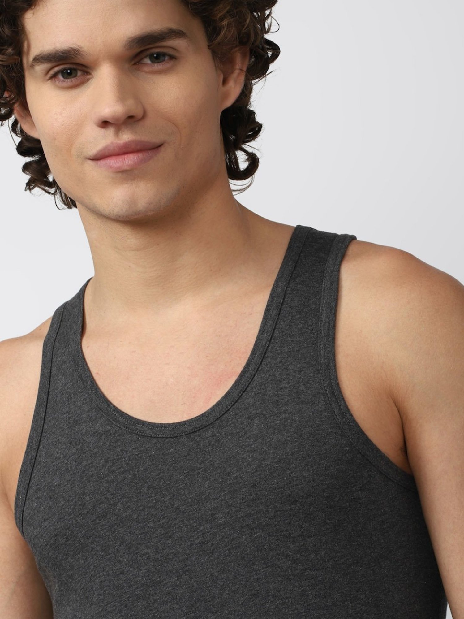 Bodycare Anthra Melange Regular Fit Thermal Top