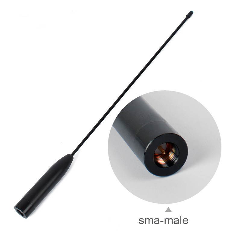 HYS TC-R811 Walkie Talkie Antenna SMA-male Dual Band Soft Axis Whip Antenna For Portable Ham Handheld Two Way Radio