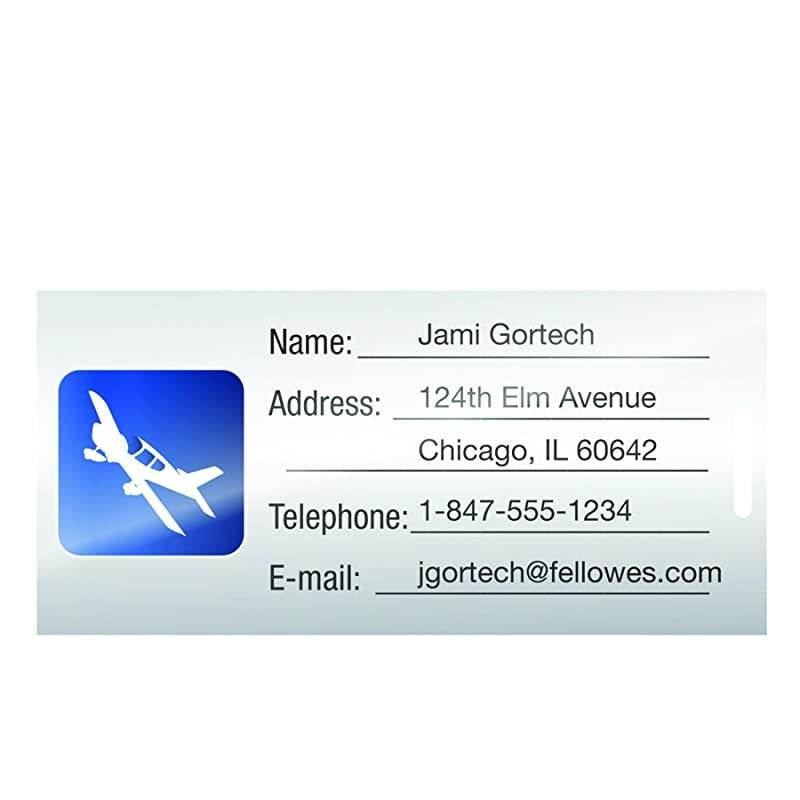 Laminating Pouches, Thermal, Luggage Tag with Loop, 5 Mil, 25 Pack (52003)