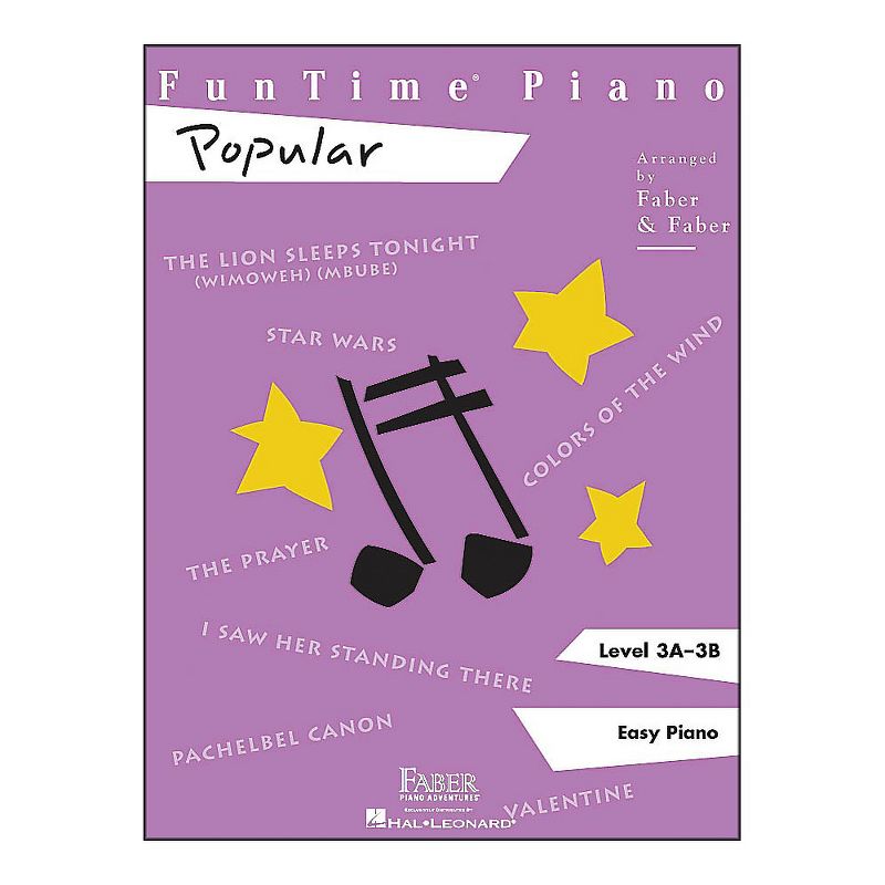 Faber Piano Adventures Funtime Popular Level 3A - 3B Easy Piano