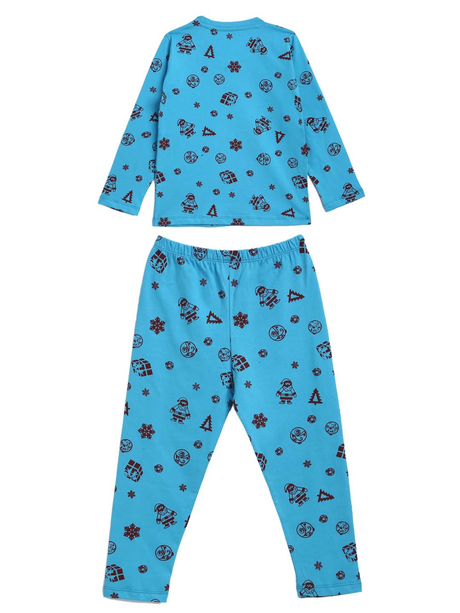 Kids Craft Blue Printed T-Shirt with Pyjamas