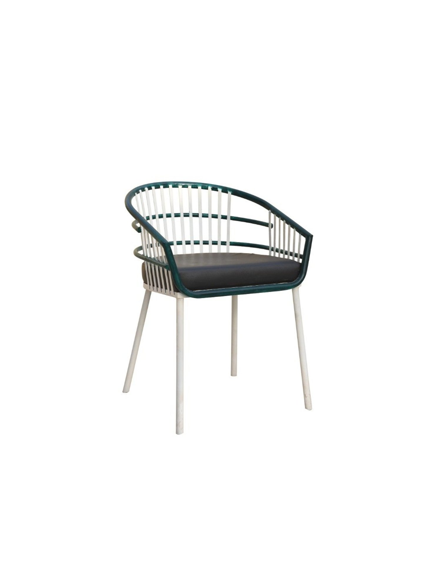 Artisans Rose Go Green Green Metal & Leatherette Chair
