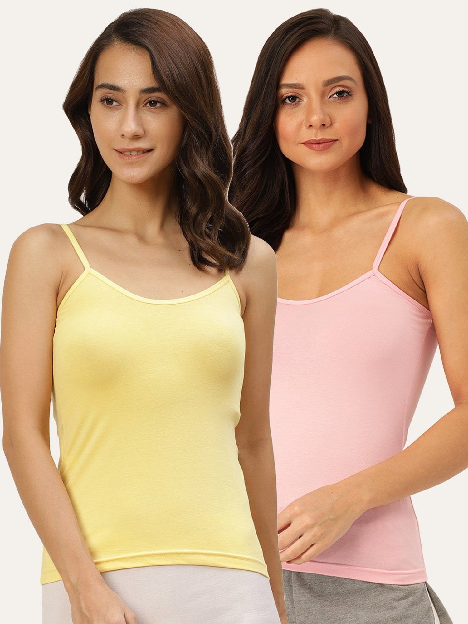 Lady Lyka Multicolor Camisole (Pack of 2)
