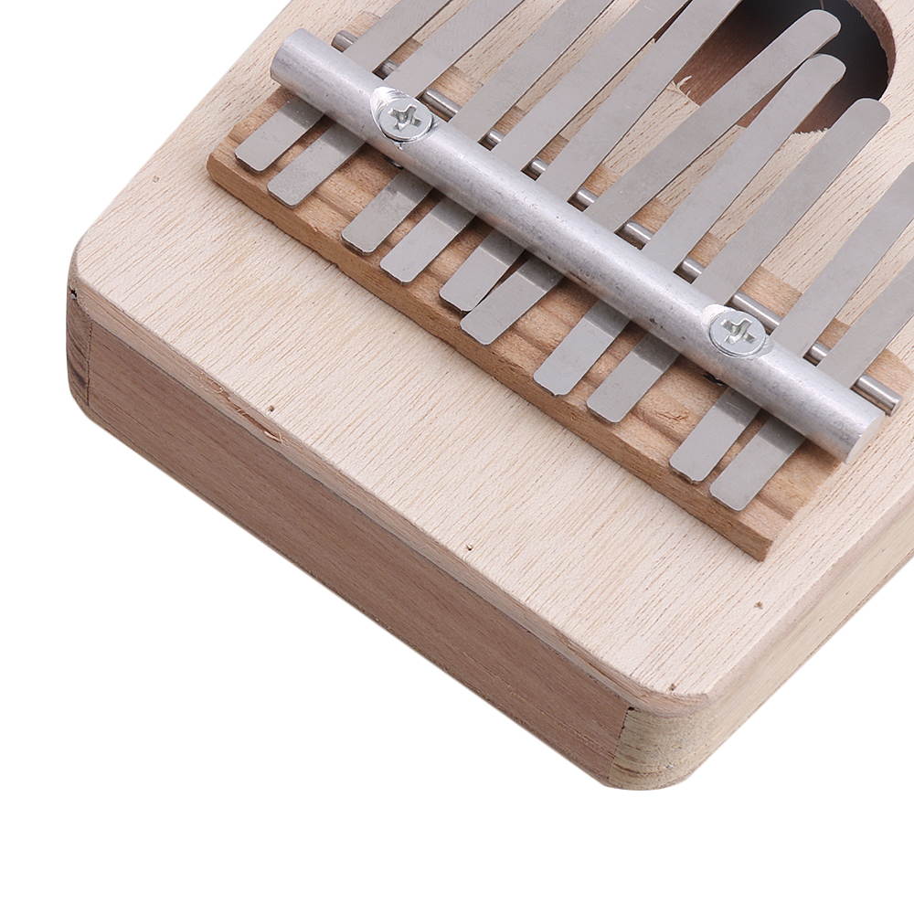 BQLZR 10 Key Aluminum & Woode Sanza Thumb Piano Traditional Instrument