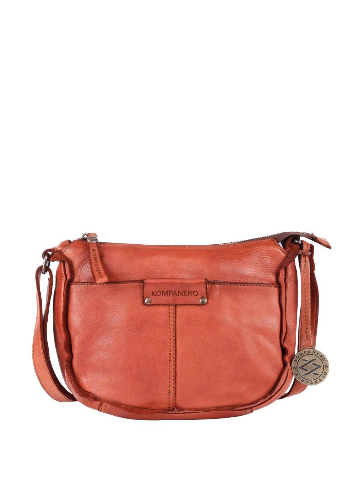 KOMPANERO Athena Tan Solid Sling Handbag