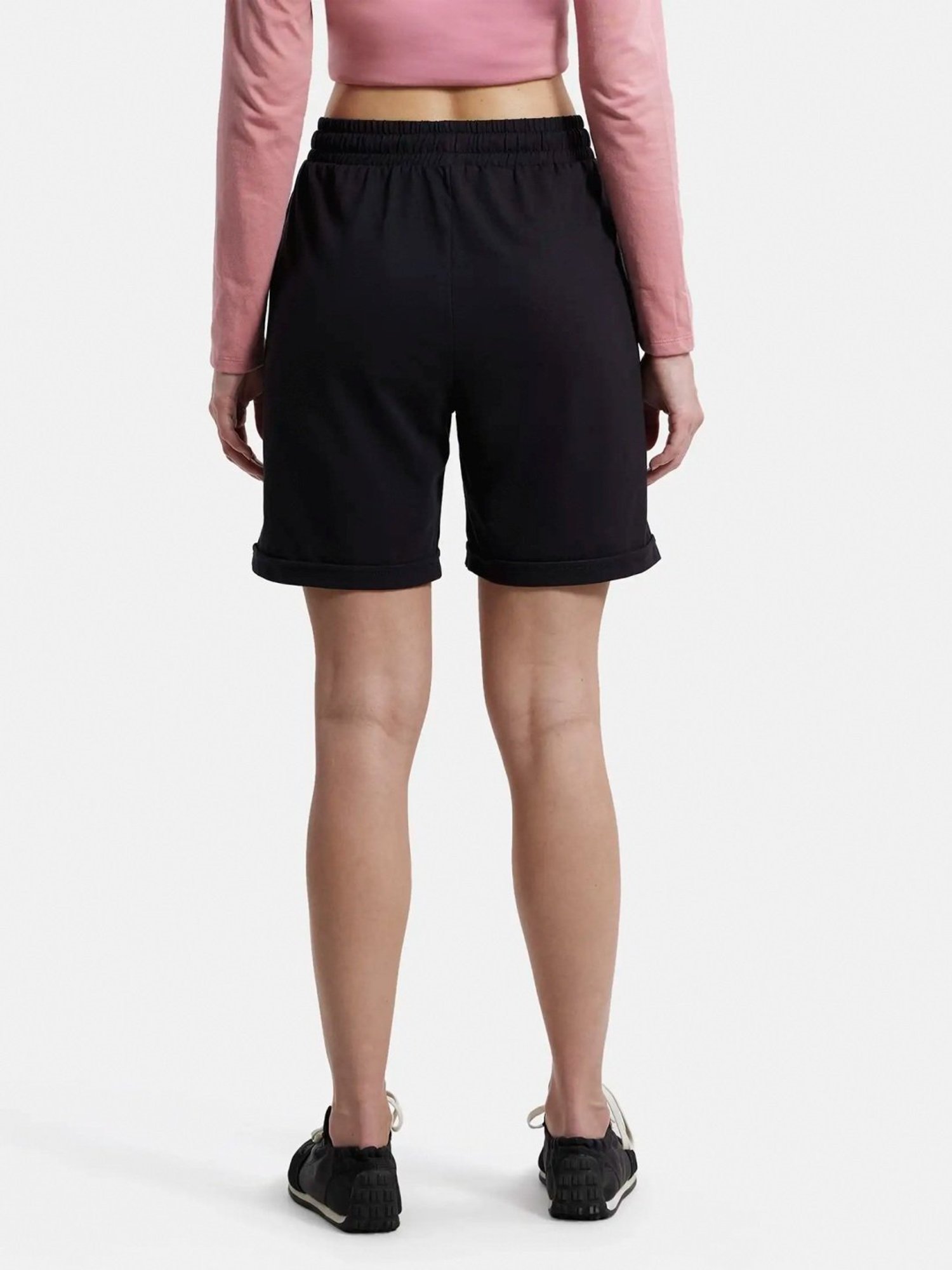 Jockey Black Cotton Shorts
