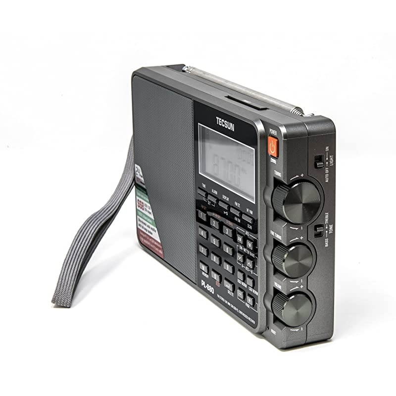 PL880 Portable Digital PLL Dual Conversion AMFM Longwave amp Shortwave Radio with SSB Single Side Band Reception Color Silver