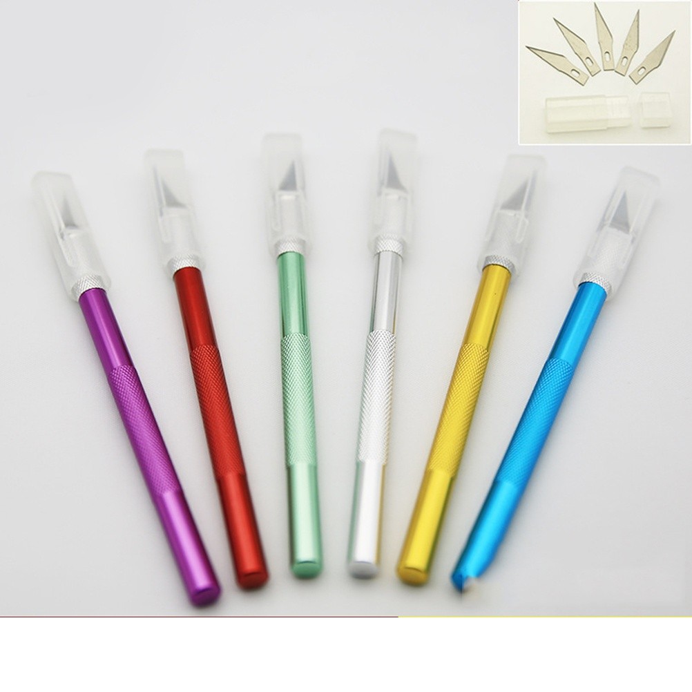 Aluminium Alloy Wood Carving Tools Craft Sculpture Pottery Modeling Engraving Tool Cutting Tool PCB Repair DIY Hand Tool (Purple)