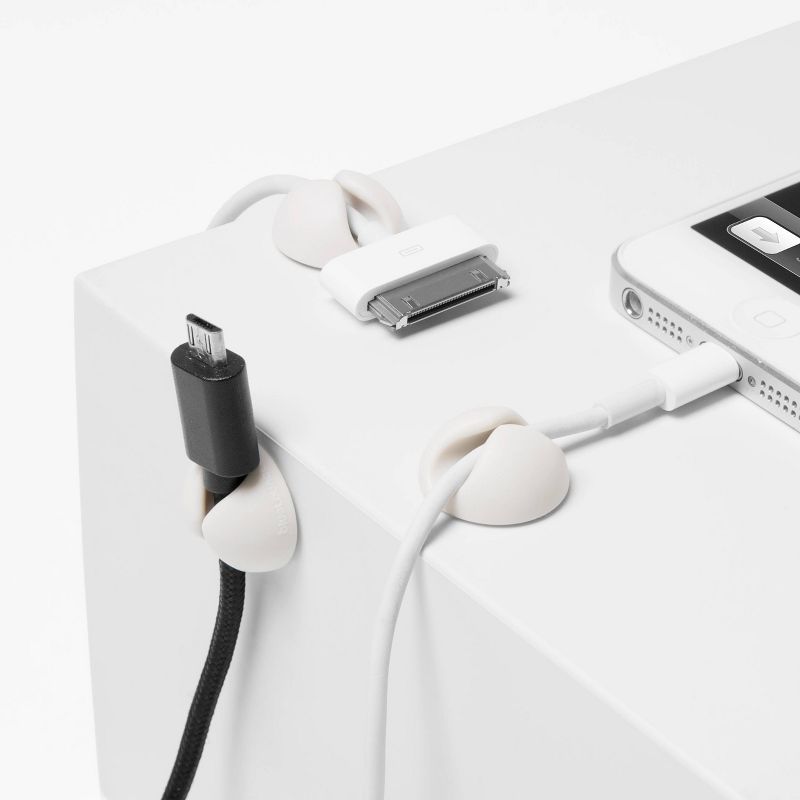 9pk CableDrop Mini Cable Router White - BlueLounge