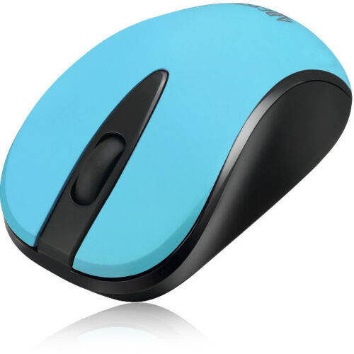 Adesso IMOUSES70L Blue Neon Color 2.4ghz Wireless Optical Mini Mouse 3 Buttons 1000 dpi