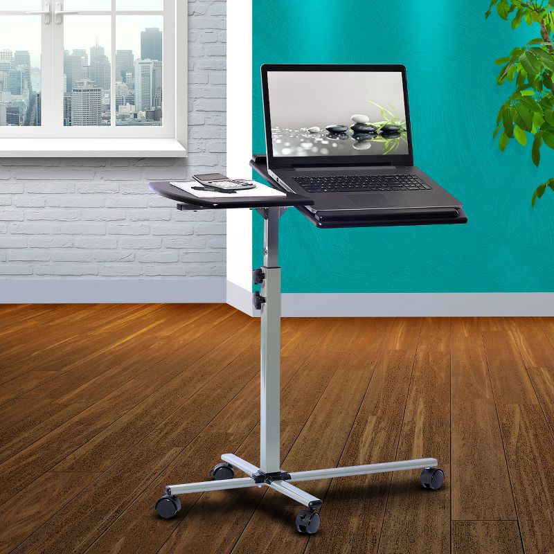 Mobile Laptop Cart Steel Graphite Black - Techni Mobili