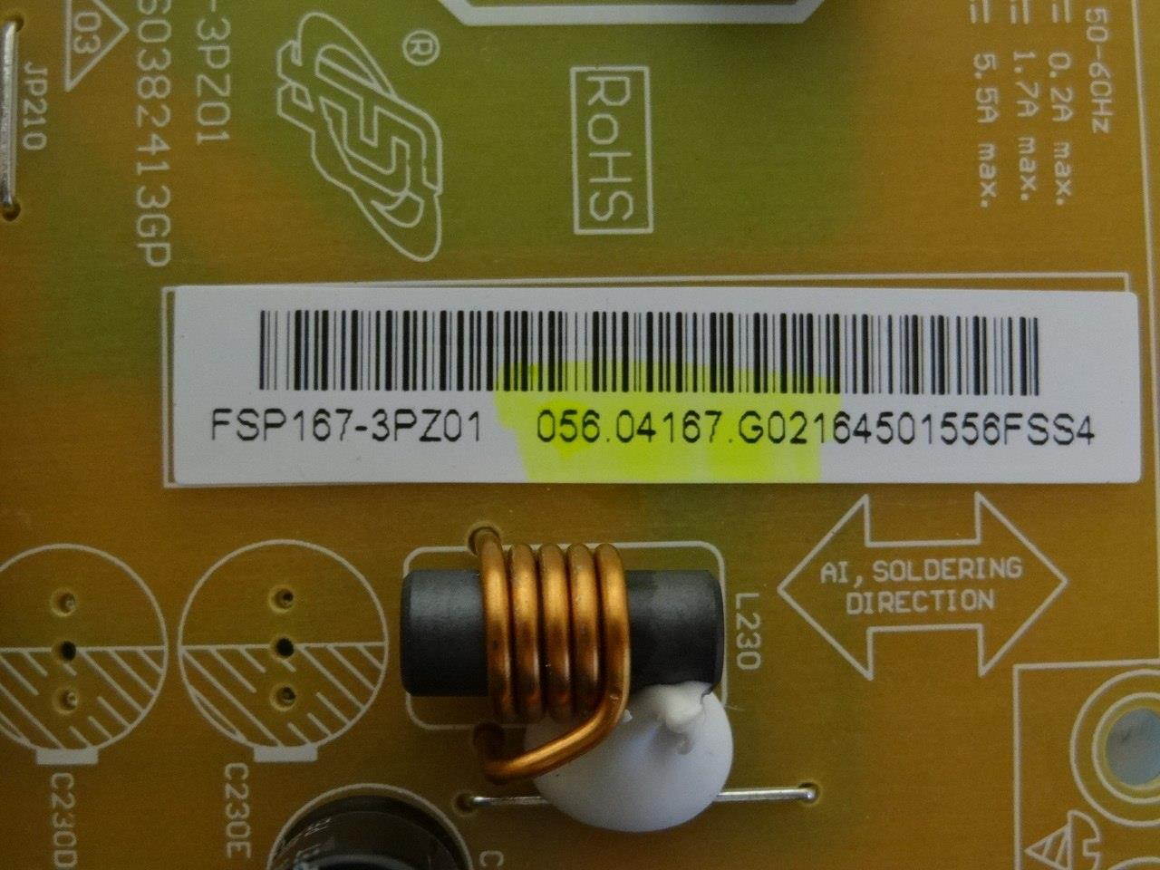 Vizio 056.04167.G021 Power Supply for E55-C2, D55-D2