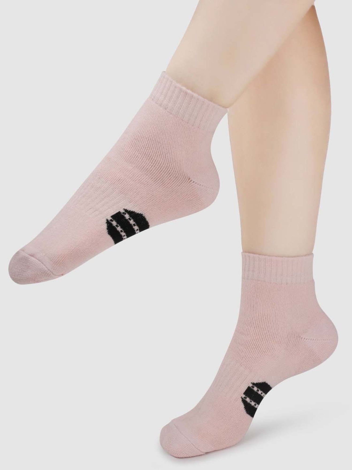 NEXT2SKIN Assorted Color Cotton Ankle Socks - Pack Of 6